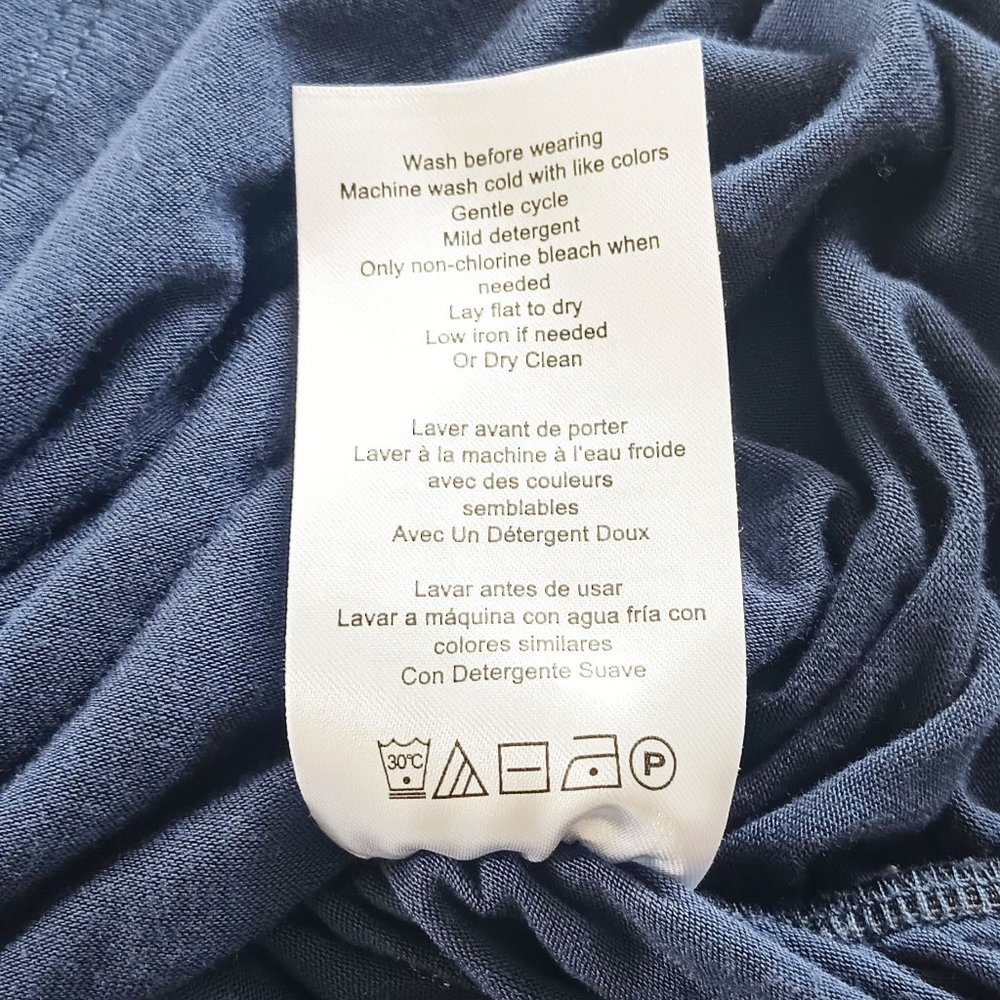 MOTHERHOOD MATERNITY Blue Lace Tee Size S - Picture 8 of 8